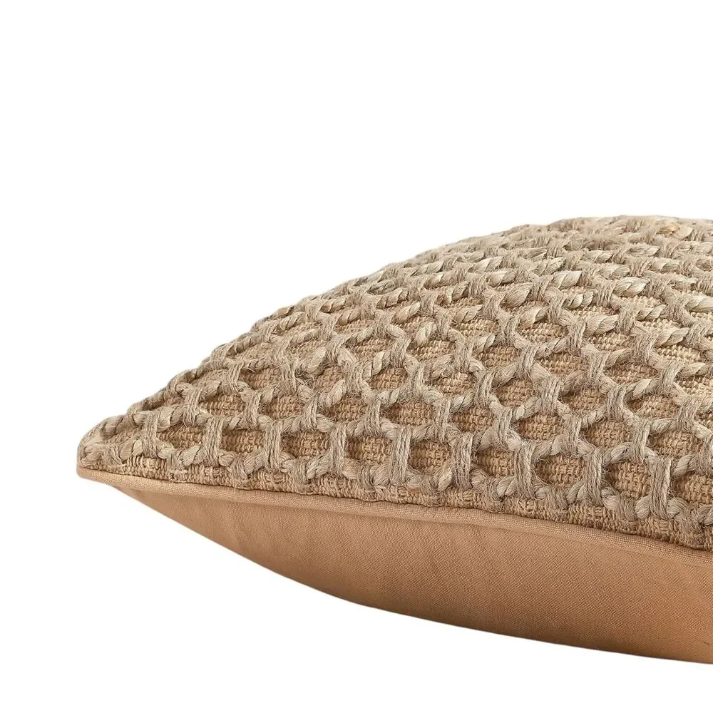 Boho Living Jada 20 x 20 Beige 2-Pack Decorative Throw Pillows